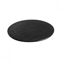 Melamine round slate look platter 330mm