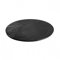 Melamine round slate look platter 430mm