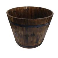 Wooden Barrel Large -- DARK STAIN
