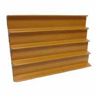 Tiered Display for Punnets 600 x 400MM - 4 Tier -- WOODGRAIN