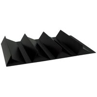 Produce bin tiered unit 450 x 810 x 90mm 4 Steps BLACK