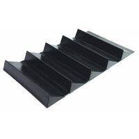 Produce bin tiered unit 450 x 810 x 80mm 5 Steps BLACK