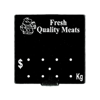 Pre Printed Food Ticket Black Top Quality Meats - PKT OF 5