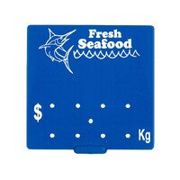 Pre Printed Ticket Food Blue Fresh Seafood - Pkt of 5