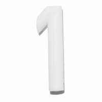 Push-in Number White 1 - Pkt of 20