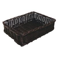 Polywicker Rectangular Basket - CHOCOLATE