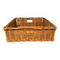 Polywicker Basket Natural With Handles 500x400x160mm
