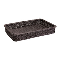 Polywicker Basket Rectangular - CHOCOLATE