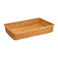 Polywicker basket Rectangular -  NATURAL