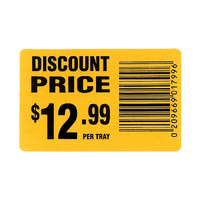 Reduced to Clear Labels $12.99 & barcode - Roll of 1000
