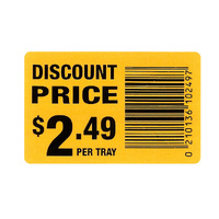 Reduced to Clear Labels $2.49 & Barcode - Roll of 1000