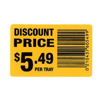 Reduced To Clear Labels $5.49 & Barcode - Roll of 1000
