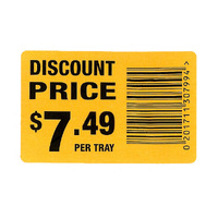 Reduced To Clear (Discount Price) Labels $7.49 & Barcode - Roll of 1000