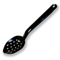 Serving Spoon Plastic Perforated Black 280mm