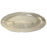 Large Stainless Steel Oval Platter 450MM