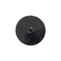 Food Ticket Accessory Round Bases - BLACK - Pkt of 10