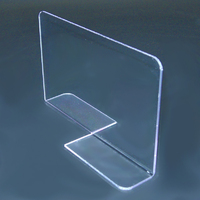 Tray Divider 250 x 150MM Splayed Feet - CLEAR