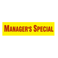 Promotional Topper  - MANAGER'S SPECIAL *DISCONTINUED