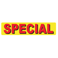 Promotional Topper Special (Red On Yellow)