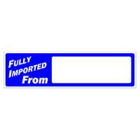 Country of Origin Topper - Fully Imported From *DISCONTINUED
