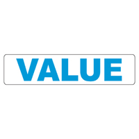 Promotional Topper - VALUE --  Blue and White *DISCONTINUED