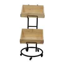 Mobile Display Stand Plus Two Slanted Crates
