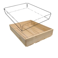 Clear Liner for Large Rustic Pine Wood Tray (Wood Crate Not Included)