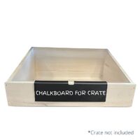 Chalkboard for wooden crates small 250 x 70 mm