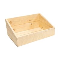 Slanted Wooden Crate - Premium Smooth