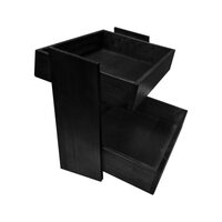 Wooden 2 Tier Counter Display -- BLACK -- Premium Smooth