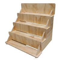 Wooden 4 Tier Rustic Counter Display 