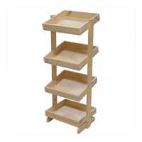Wooden 4 Shelf Tier Stand 485 x 390 x 1200MM
