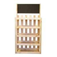 Wooden Shelving Display & Chalkboard - 760x385x1500MM
