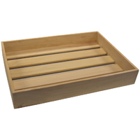 Wooden Tray with slat base Natural Pine Large 460 x 330 x 65 mm