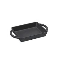Mini Rectangular Skillet Cast Iron --  BLACK 
