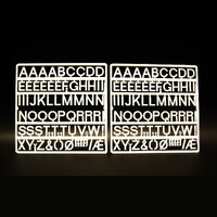 Felt Groove Board Letters 146 - WHITE -  28MM - PKT