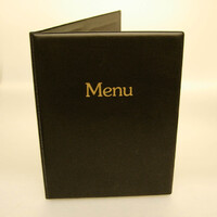 Booklet Menu Holder with 2 Pockets And Printed Cover