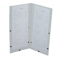 Frosted Polypropylene Menu Holder 2 x 1/2 A4*