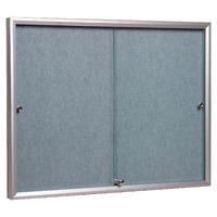 Sliding Glass Front Notice Board 900 x 600MM -- SMALL SIZE 