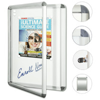 Neo Hinged Door Notice Board 900 x 600MM -- LARGE