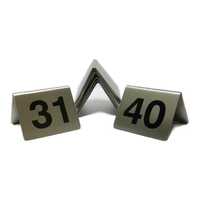 Stainless Steel Table Numbers 31 - 40 - Pkt of 10*