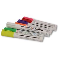 Liquid Chalk Reversible Tip 6MM -- 8 Pack Reversible Bullet and Chisel Tip