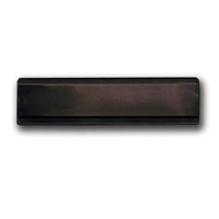 Name Badge Blank One Line Black - Pkt of 10