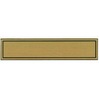 Name Badge Blank One Line Gold - Pkt of 5