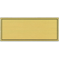 Name Badge Blank Two Line Gold - Pkt of 5