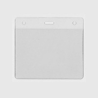 Plastic ID Card Holder Landscape 108 x 80mm -- LARGE