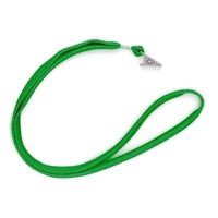 Economy Lanyard With Alligator Clip -- GREEN