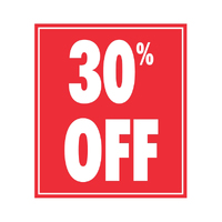 Self Adhesive Promotional Labels 30% Off - Roll of 250