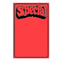 Self Adhesive Promotional Labels Special (Fluoro) - Roll of 250