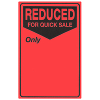 Self Adhesive Promotional Labels Reduced for Quick Sale - Roll of 250
